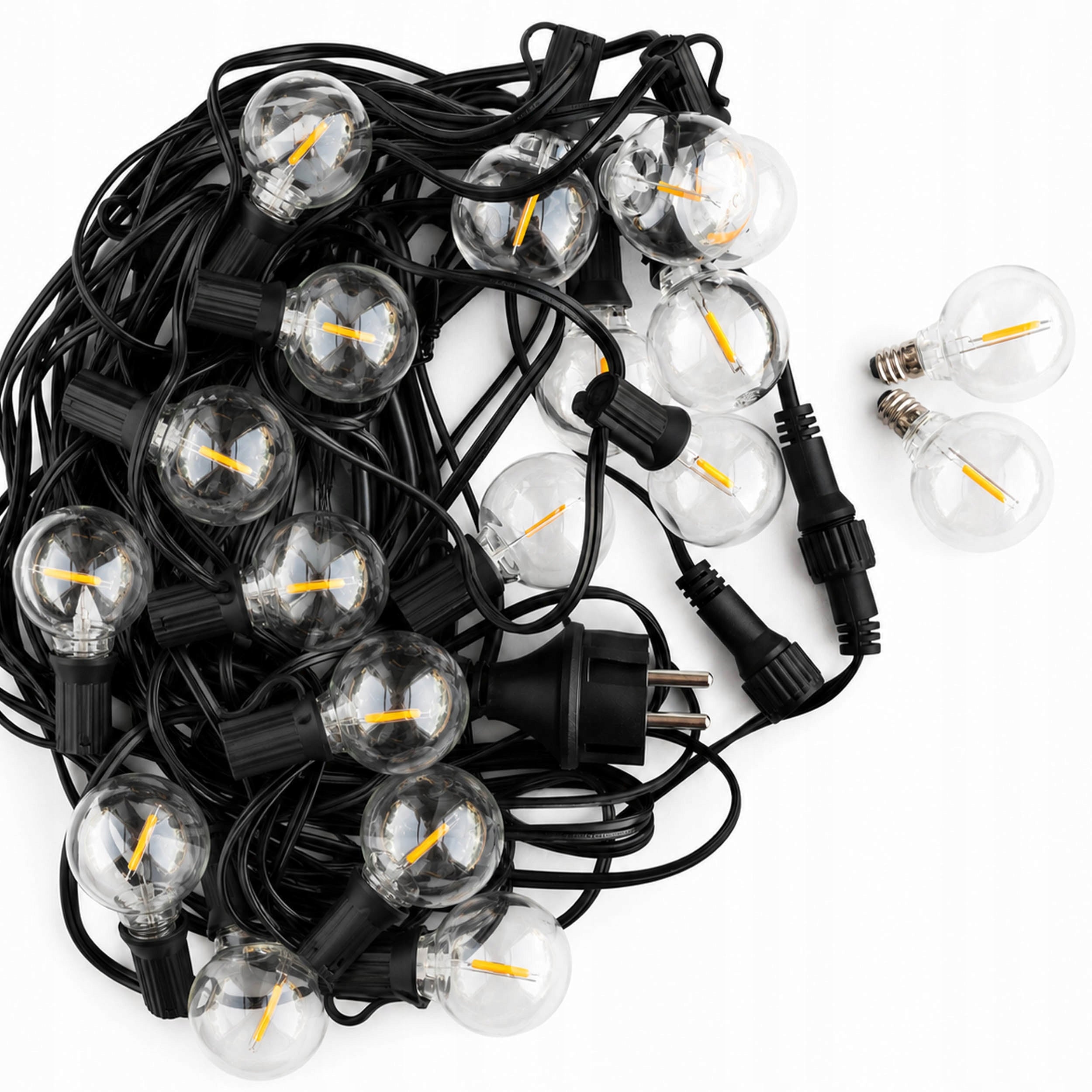 LED Garden Garland Light 20x20m Bulbs Solar Balls LED Network Manufacturer code Girlanda LED G40 E12  20m 20x E12