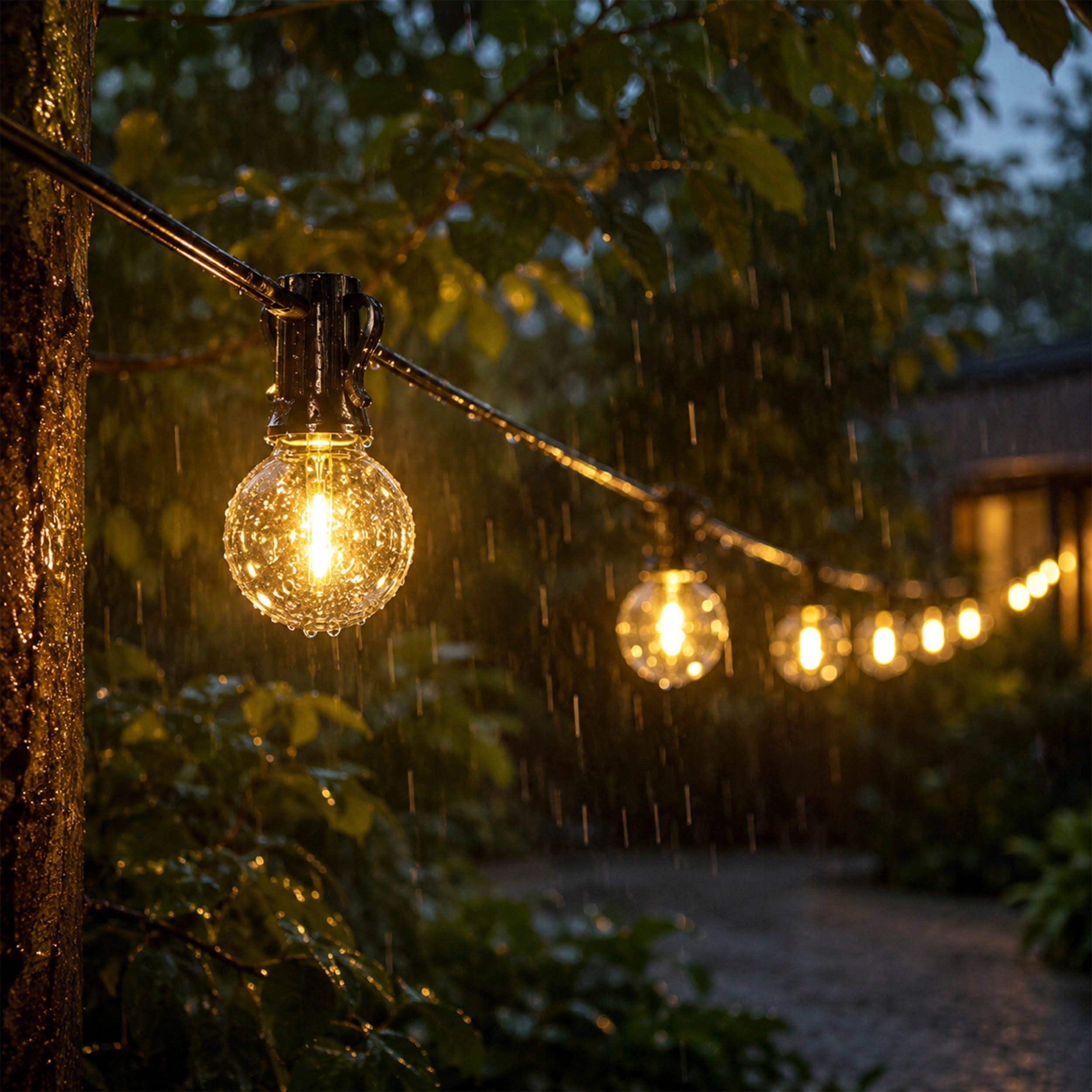 LED Garden Garland Light 40x20m Bulbs Solar Balls LED Network Number of light points 31 - 40