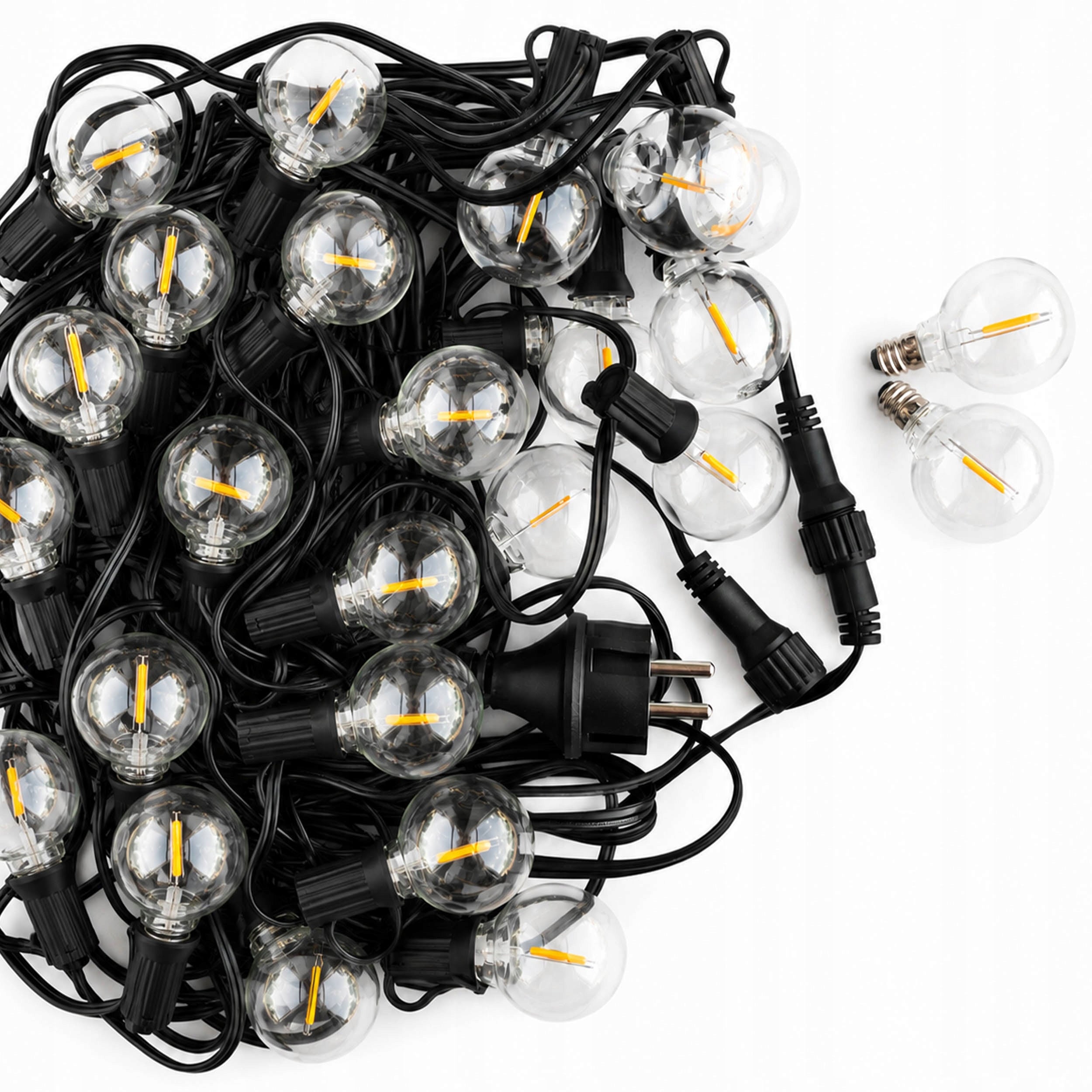 LED Garden Garland Light 40x20m Bulbs Solar Balls LED Network Packaging status original