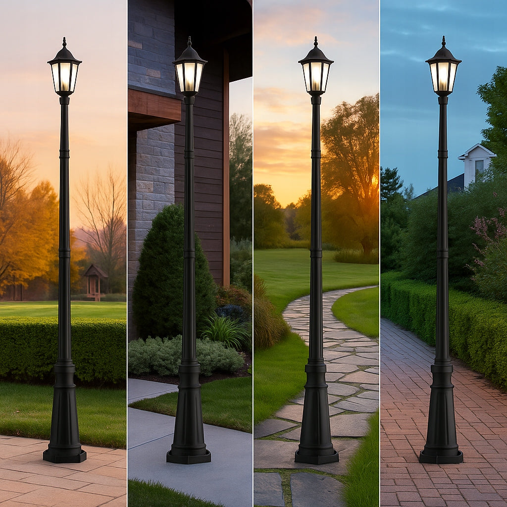 LED Garden Lamp 227cm Standing Outdoor Lantern SŁUP E27 Post Brand Masterled