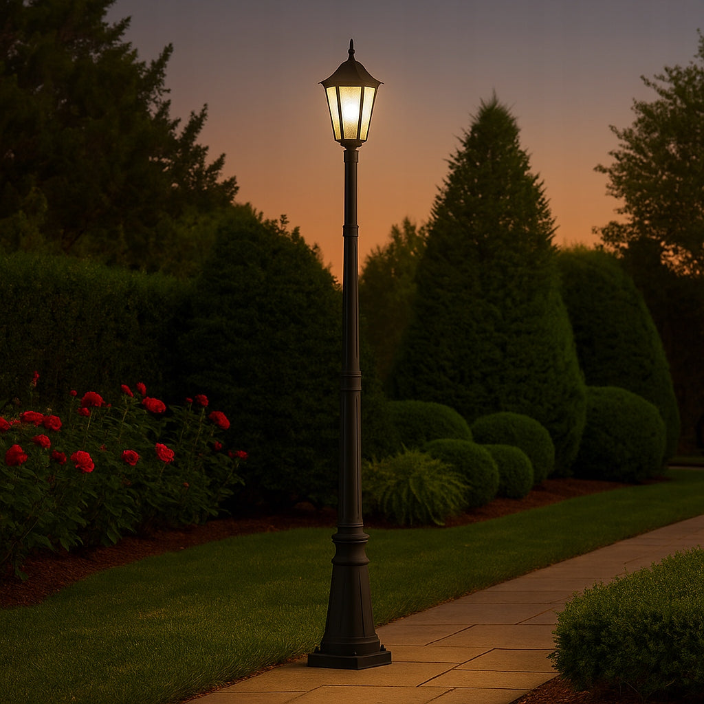 LED Garden Lamp 227cm Standing Outdoor Lantern SŁUP E27 Post Packaging status original