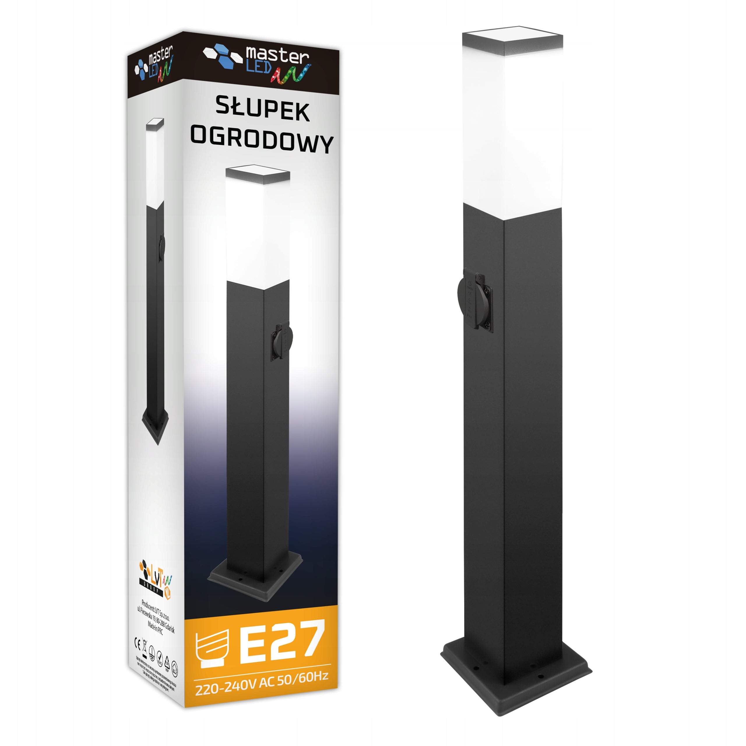 LED Garden Lamp 65cm SOCKET 230V Outdoor Standing Post E27 LED