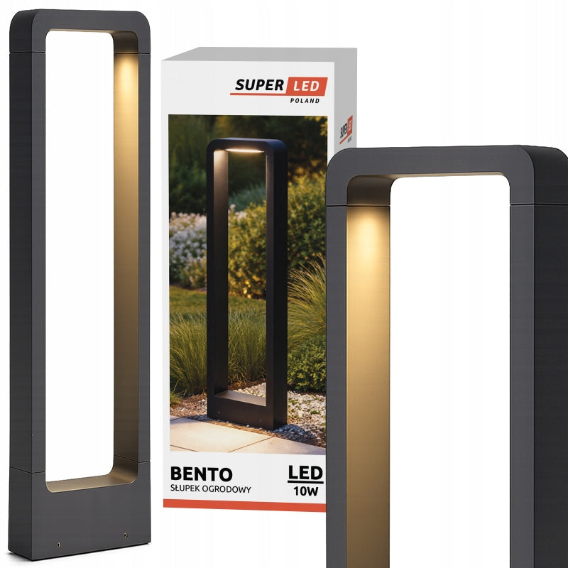 LED Garden Lamp 80 cm 10W 700lm Outdoor Standing Post 4000K Black