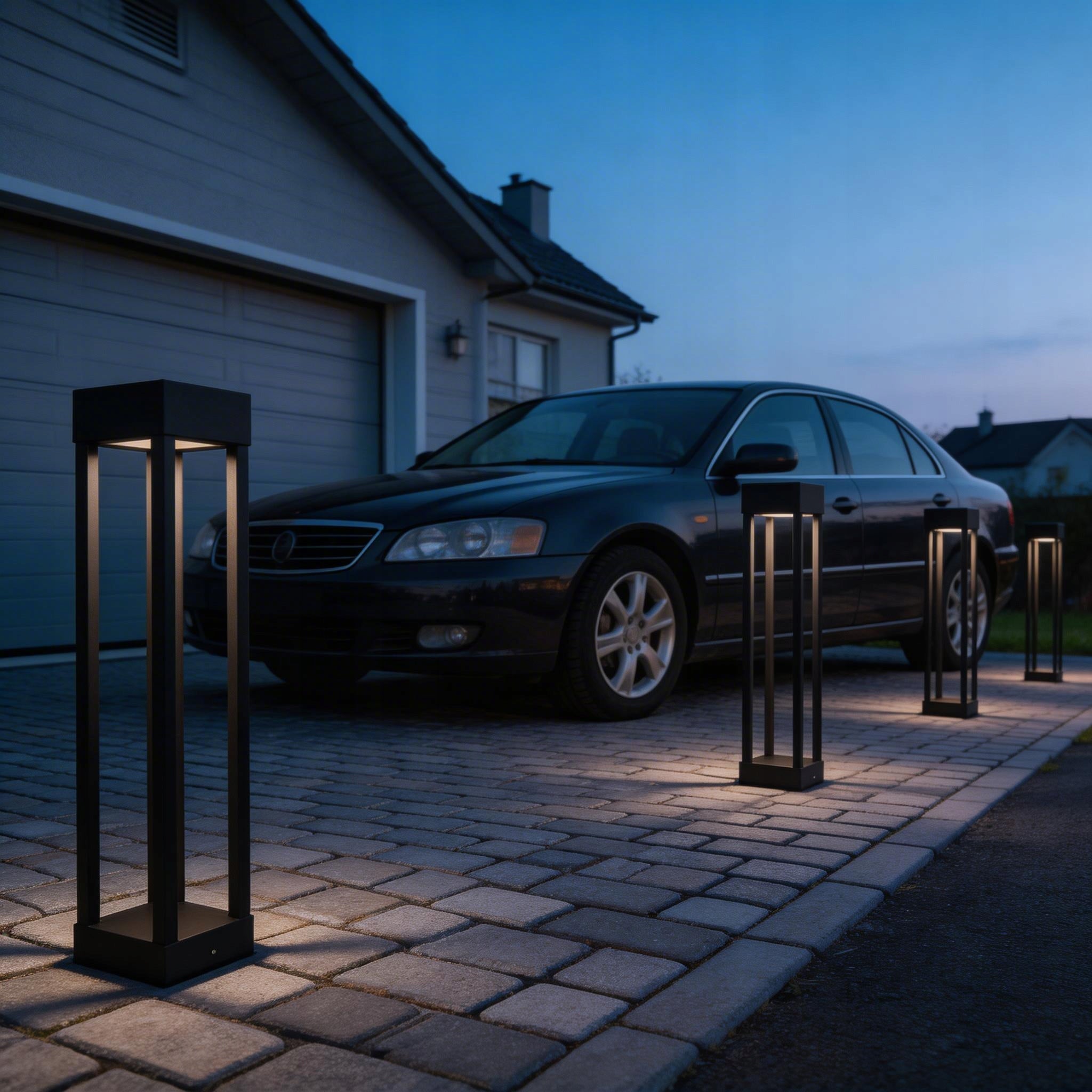 LED Garden Lamp 80cm Outdoor Standing Post GX53 LED IP54 ANTHRACITE Collection lemo