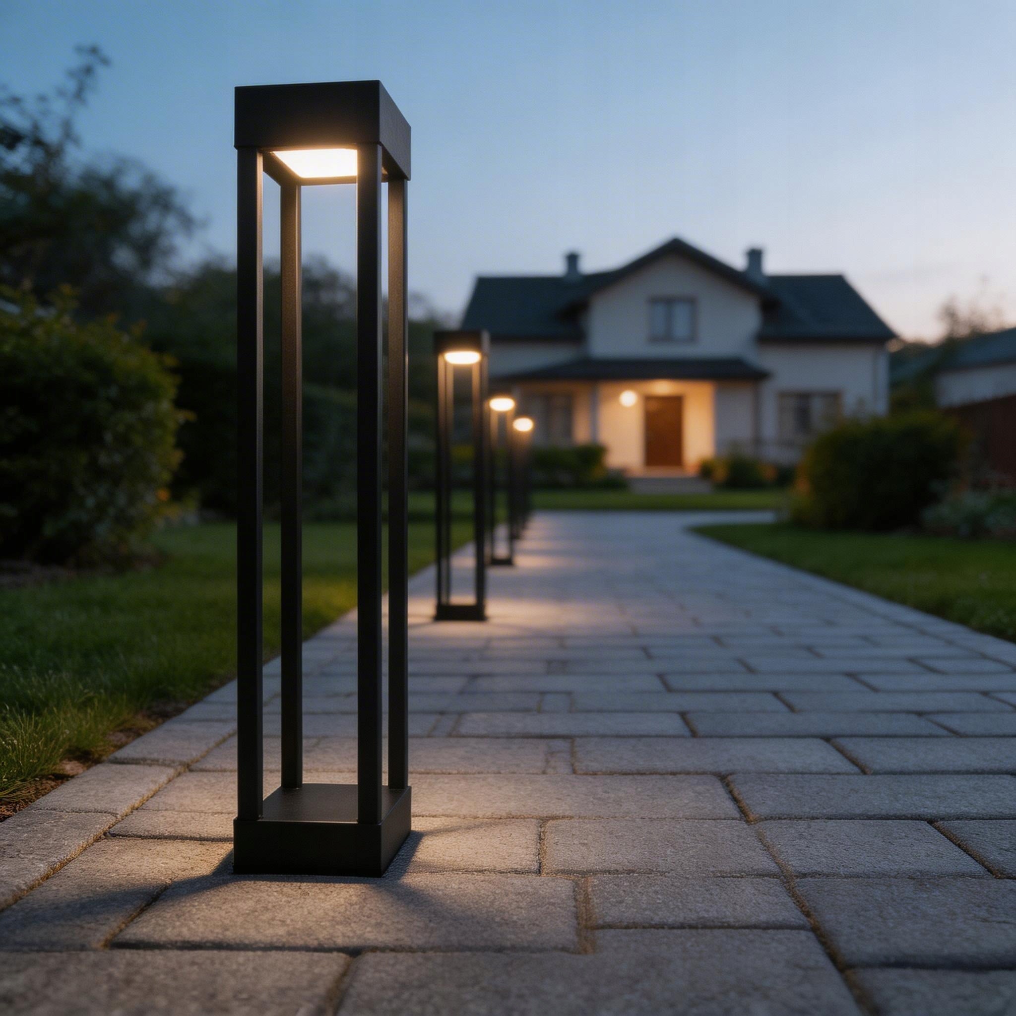 LED Garden Lamp 80cm Outdoor Standing Post GX53 LED IP54 ANTHRACITE Packaging status original