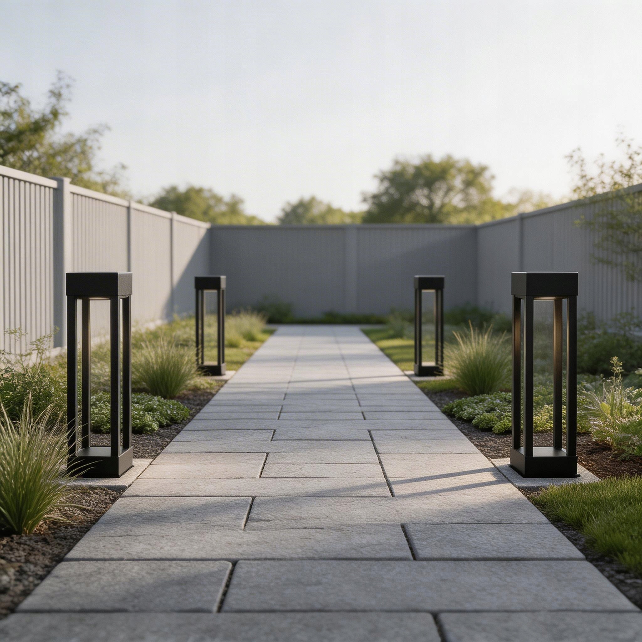 LED Garden Lamp 80cm Outdoor Standing Post GX53 LED IP54 ANTHRACITE Thread type GX53