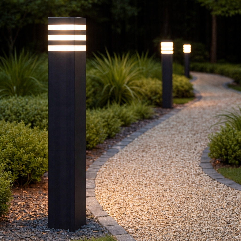 LED Garden Lamp E27 80 cm Standing Outdoor LED Garden Post Brand SuperLED
