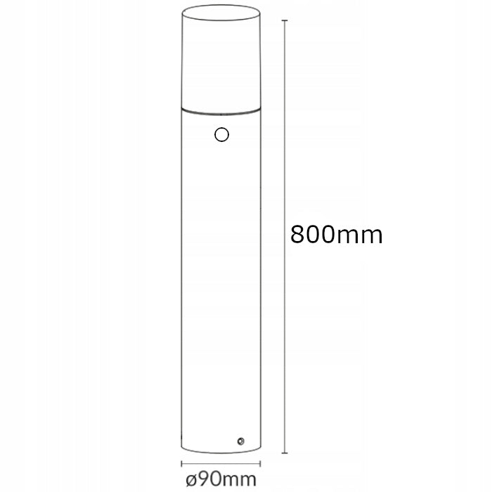 LED Garden Lamp E27 with MOTION SENSOR Standing Garden Post 80cm IP54 Manufacturer code AD-OP-6568BE27SMR
