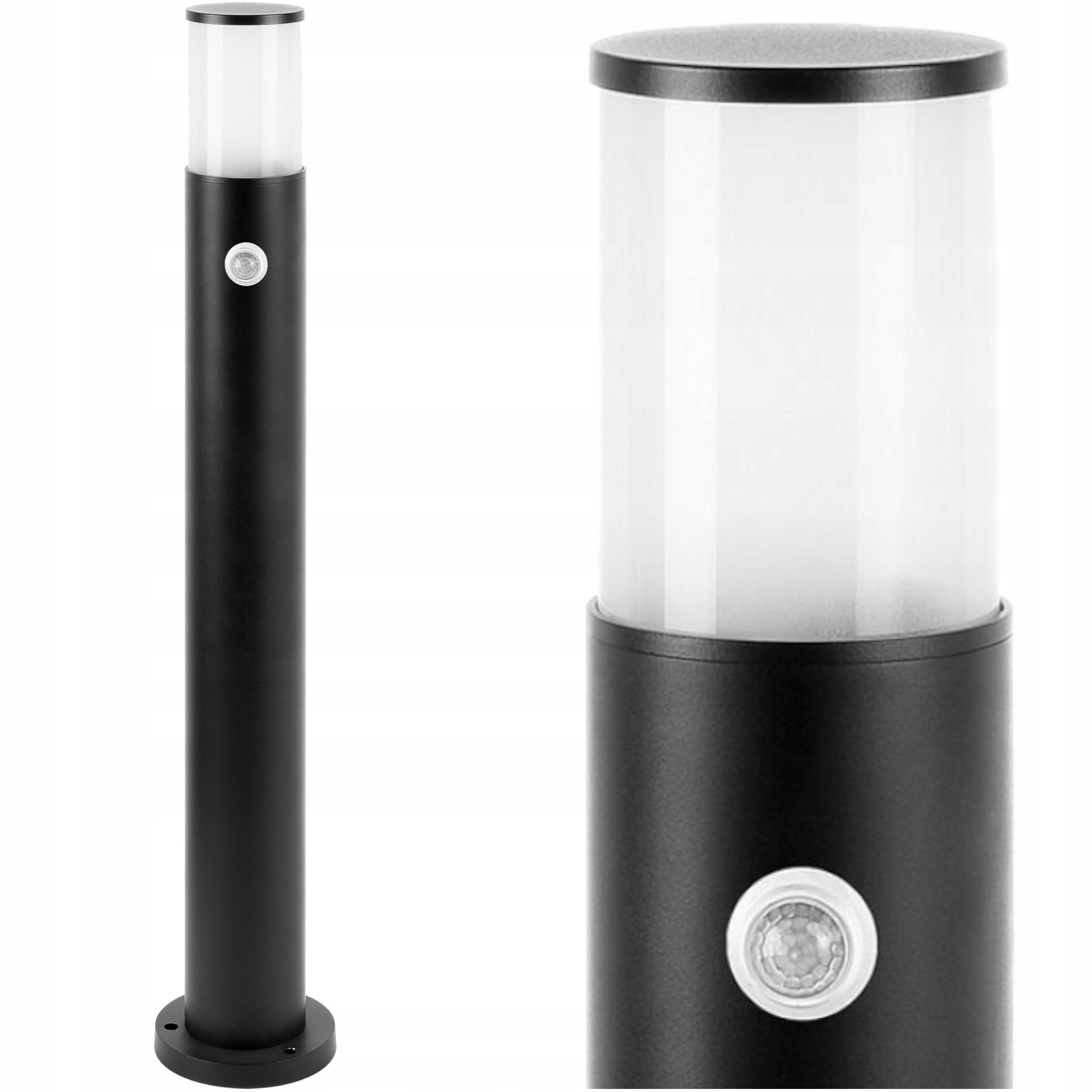 LED Garden Lamp E27 with MOTION SENSOR Standing Garden Post 80cm IP54