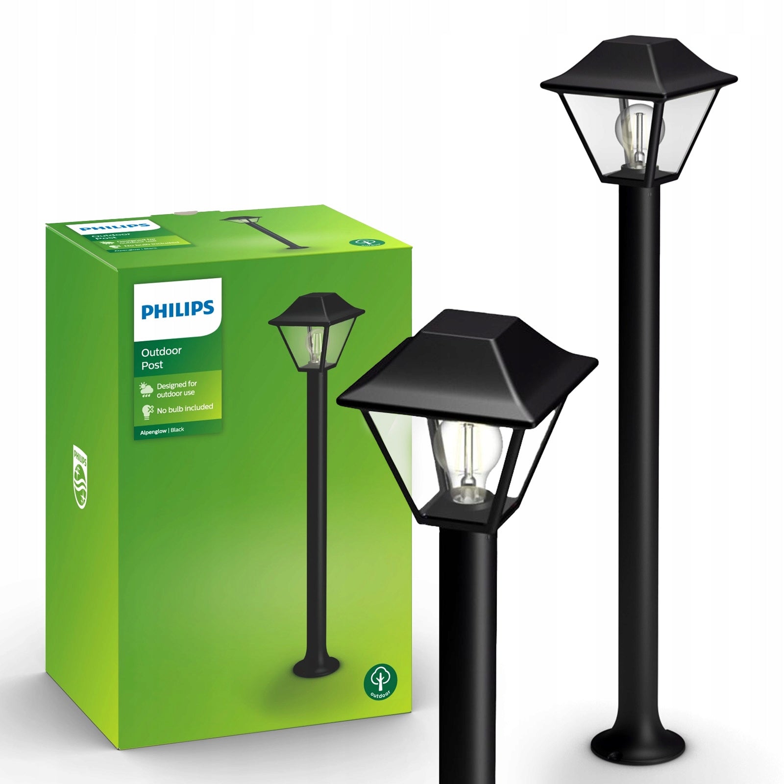 LED Garden Lamp Outdoor PHILIPS ALPENGLOW E27 STANDING POST 90cm