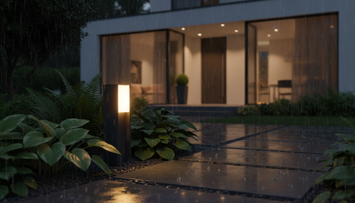 LED Garden Lamp Outdoor PHILIPS BRIDGE E27 IP44 STANDING POST 40cm Collection EcoMoods