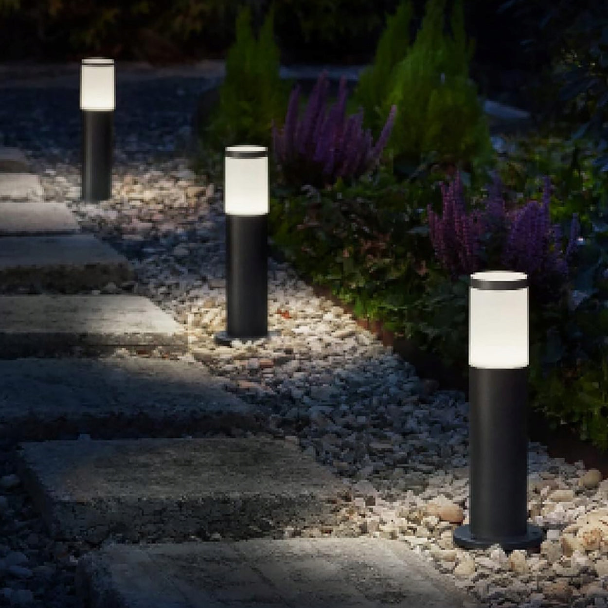 LED Garden Lamp Outdoor PHILIPS UTRECHT E27 IP44 STANDING POST 45cm Mounting screwed