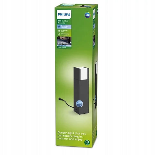 LED Garden Lamp Outdoor Standing 6W 12V Post 40cm ARBOUR PHILIPS Batteries included no