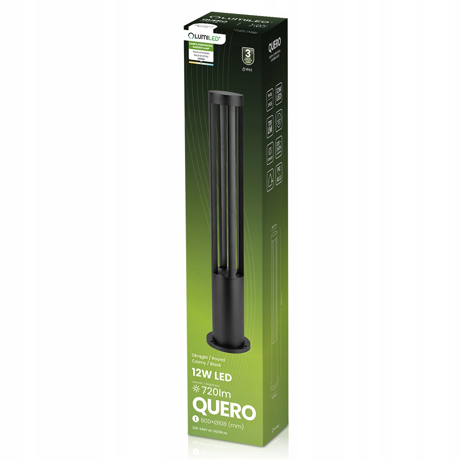 LED Garden Lamp Outdoor Standing Garden POST 80cm 12W Waterproof Manufacturer code 767631 Lampka Oprawa Oświetleniowa do Ogrodu