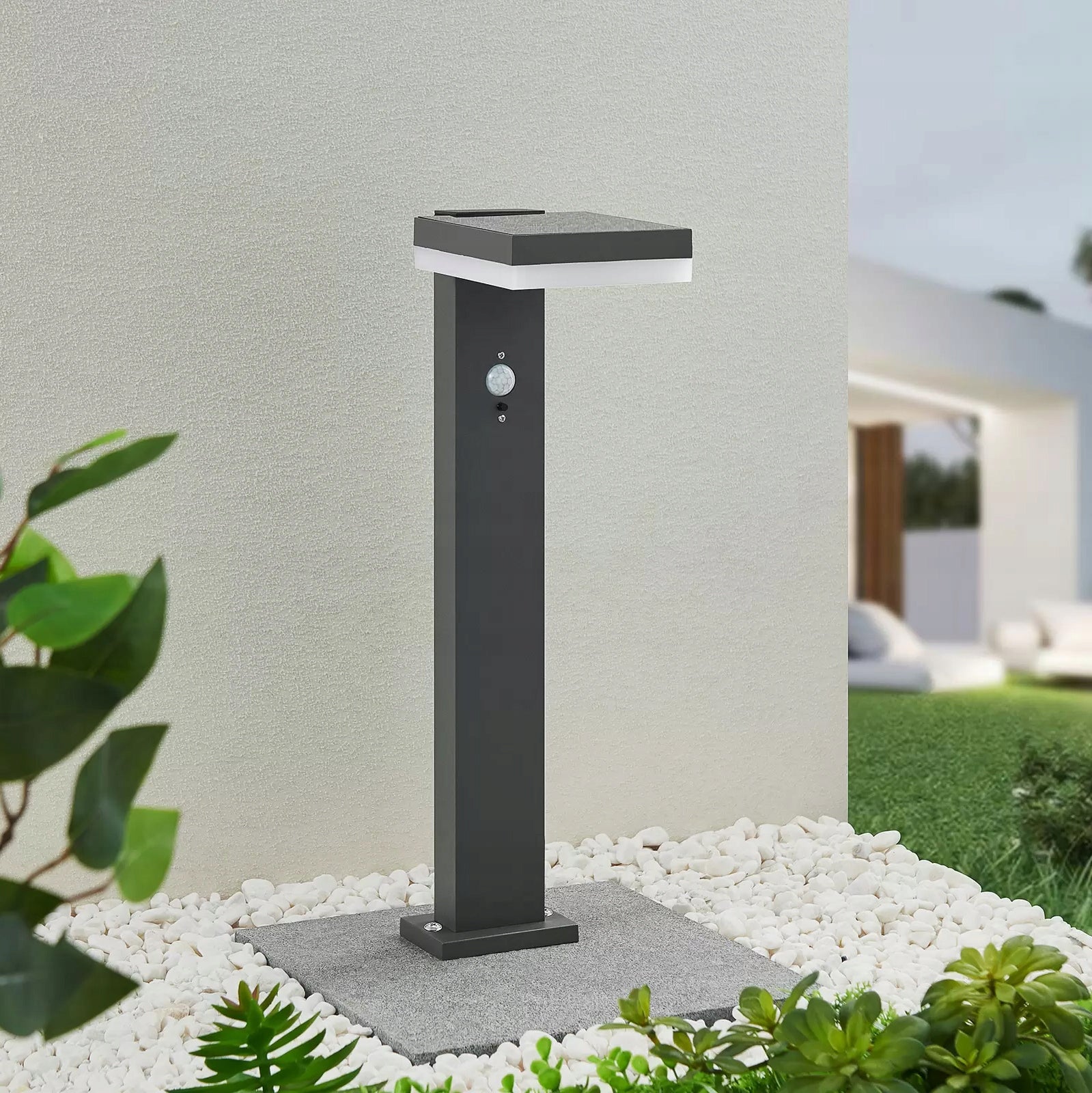 LED Garden Lamp Outdoor Standing Post 50cm Solar POWERFUL LIGHT Power supply rechargeable battery solar