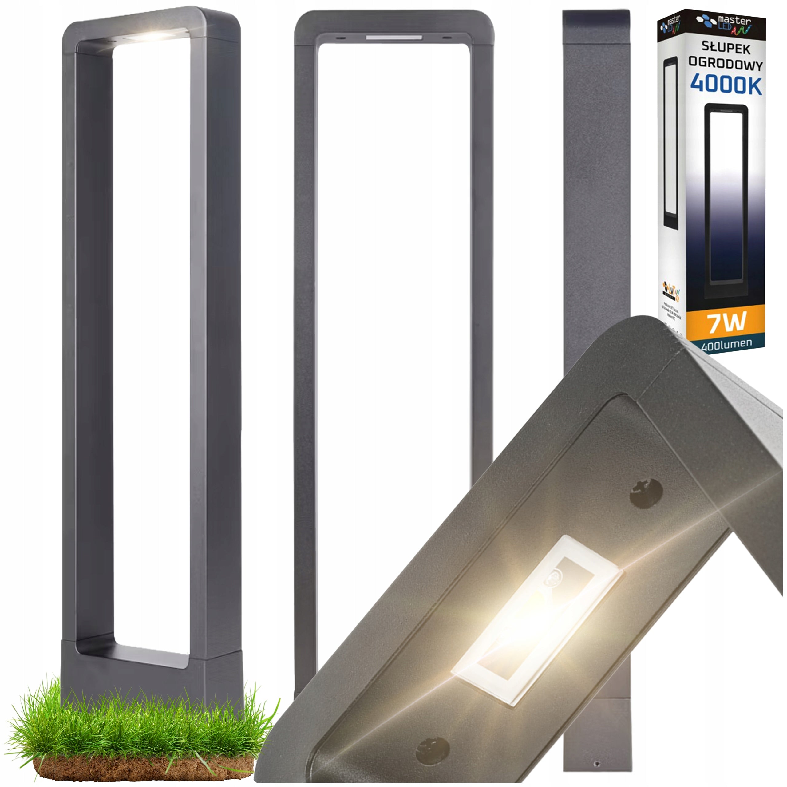 LED Garden Lamp Outdoor Standing Waterproof IP54 60cm 7W ANTHRACITE
