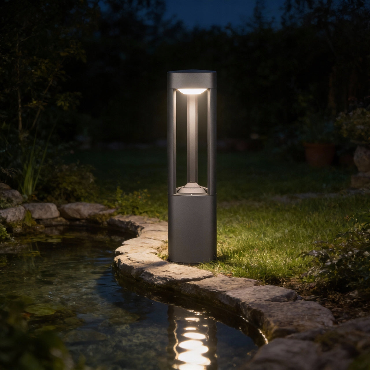 LED Garden Lamp Standing 60cm Outdoor Standing Post GX53 LED IP44 Brand LVT