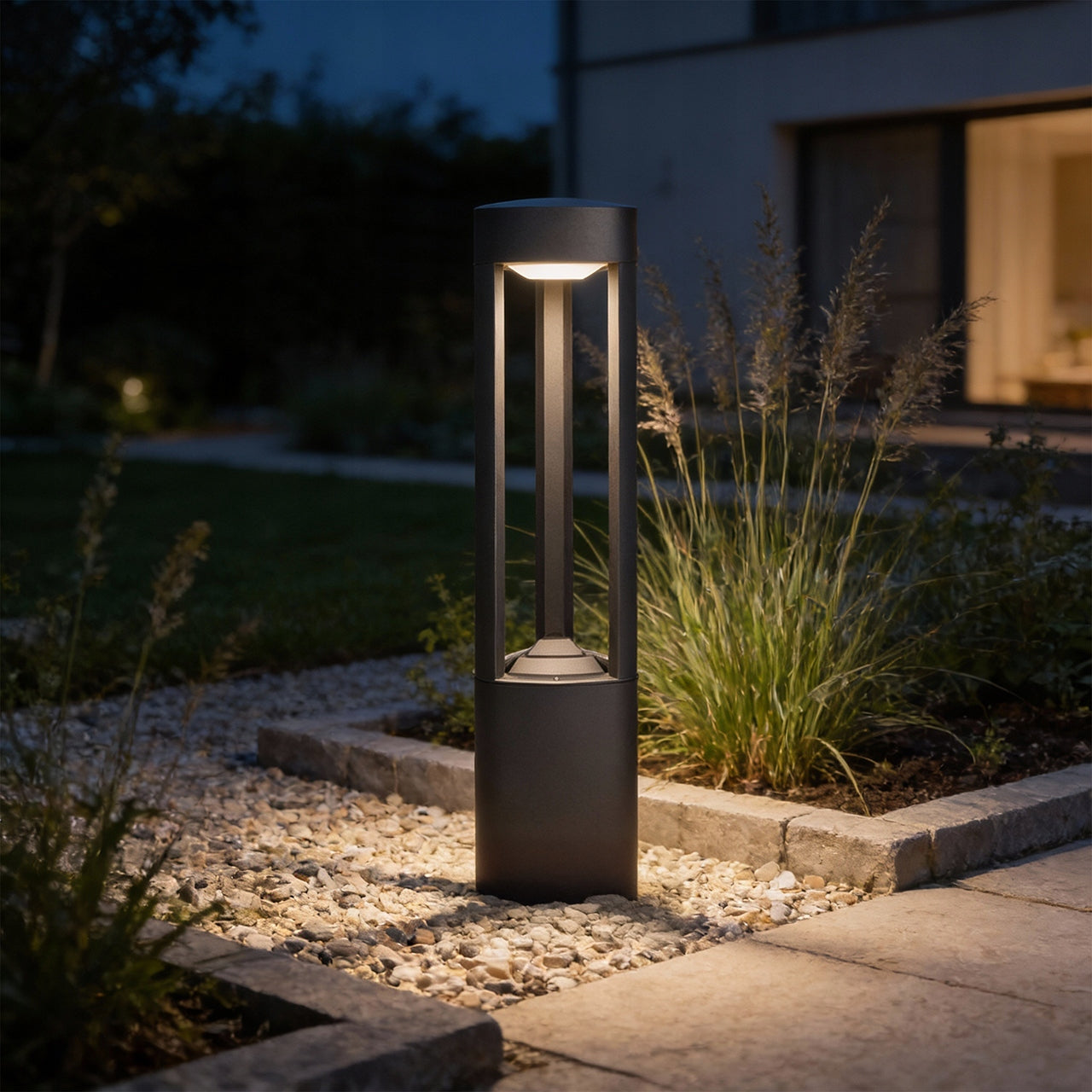 LED Garden Lamp Standing 60cm Outdoor Standing Post GX53 LED IP44 Product height 60 cm