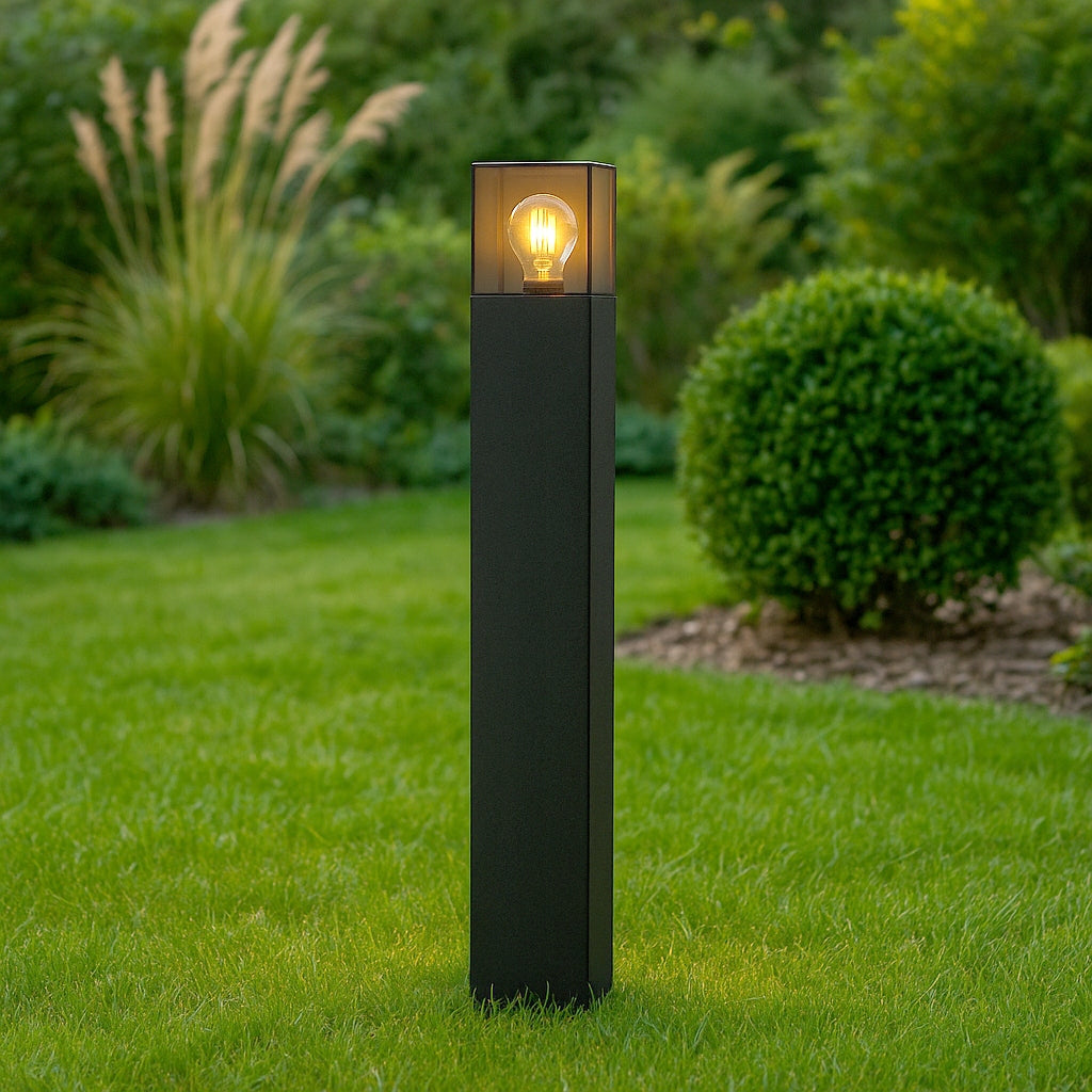 LED Garden Lamp Standing Post 80cm Outdoor E27 BLACK EAN (GTIN) 5904703023791