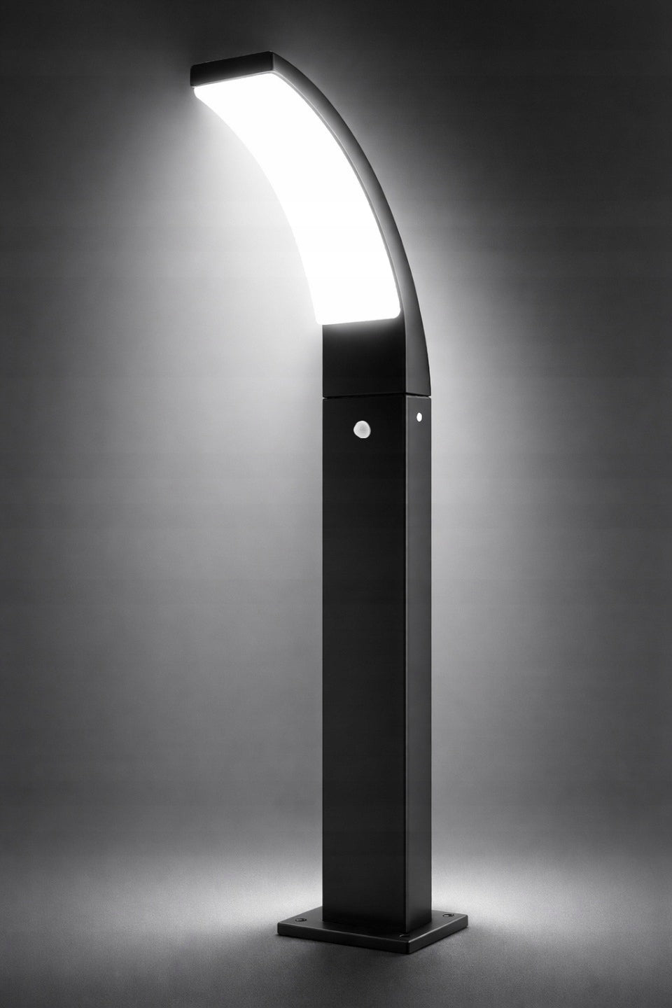 LED Garden Standing Post 12W 130W 60 cm 4000K + PIR Motion Sensor Thread type built-in LED source