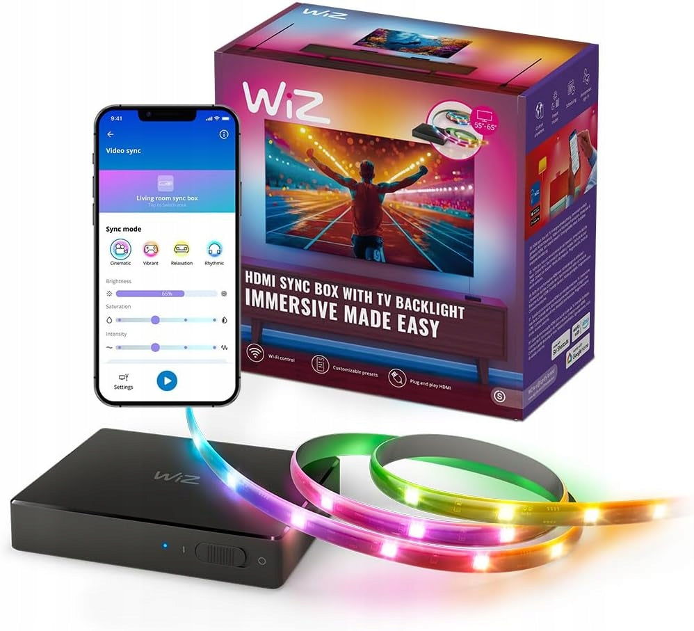 LED HDMI SYNC BOX LIGHTING FOR TV RGBIC 4K 60HZ