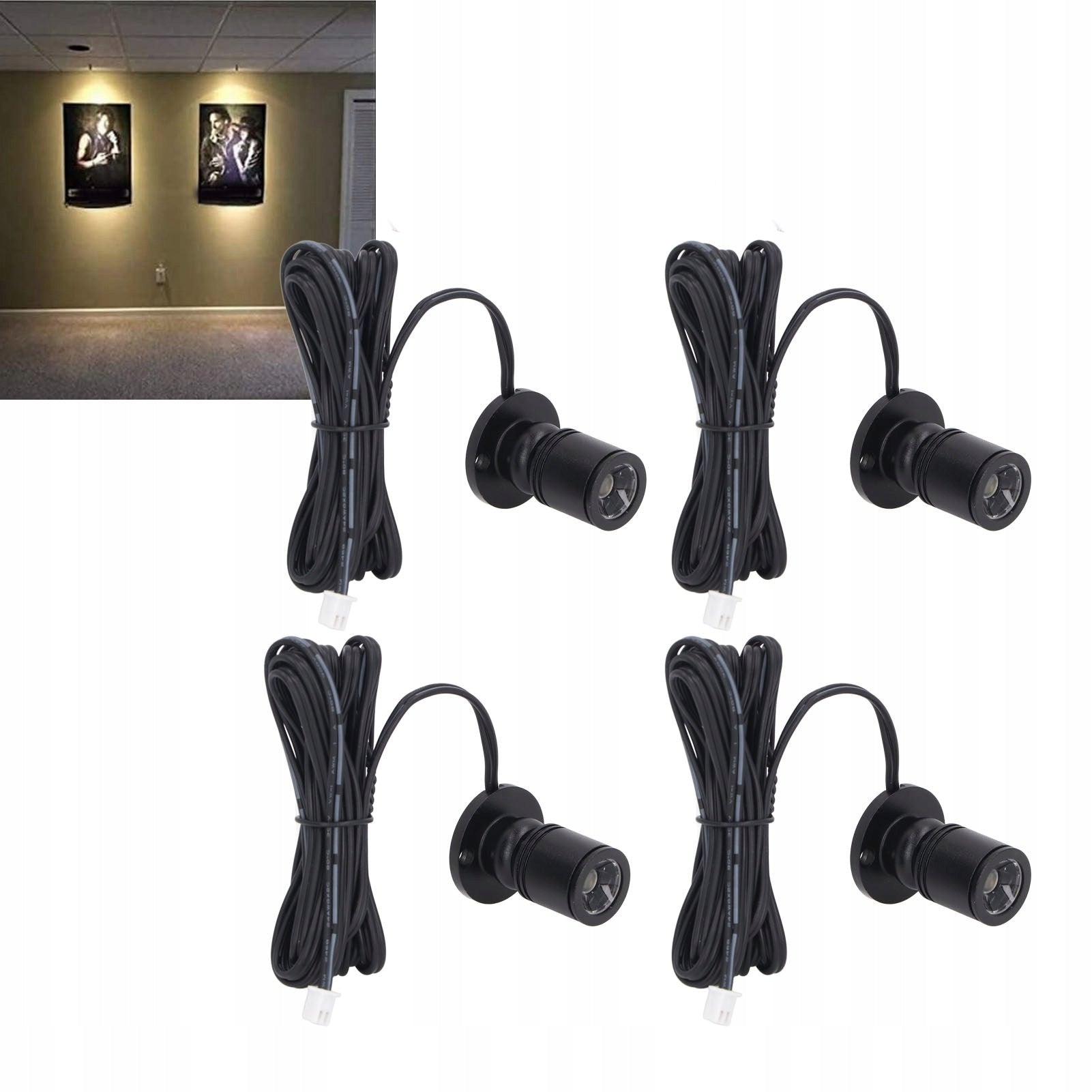 LED Headlight Lamp for USB Displays 5V Warm Light 4 Pcs Manufacturer code d163119230192012