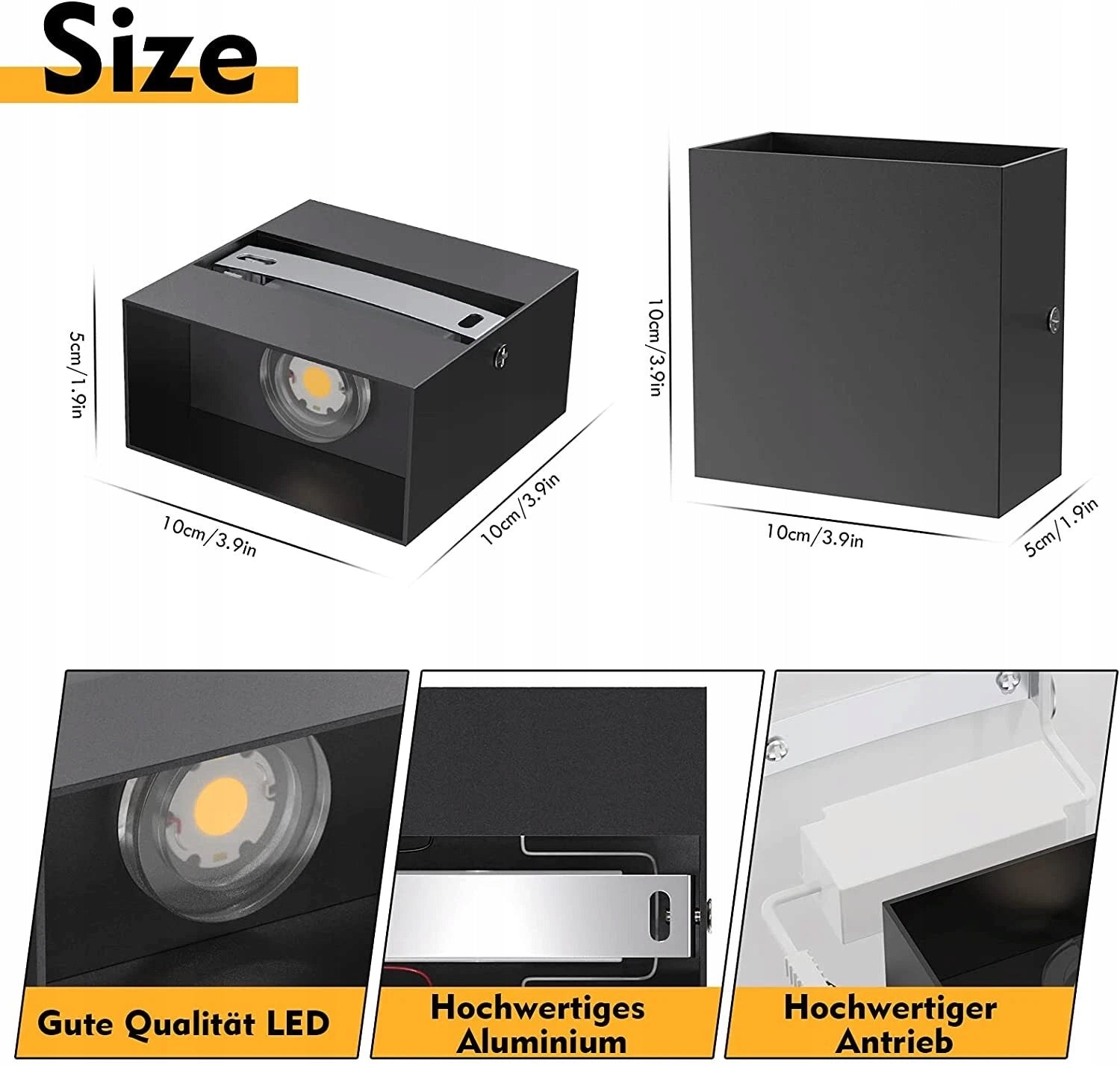 LED Indoor Wall Light COB Wall Lamp Hallway Spotlight Up/Down Light 6W Brand no brand