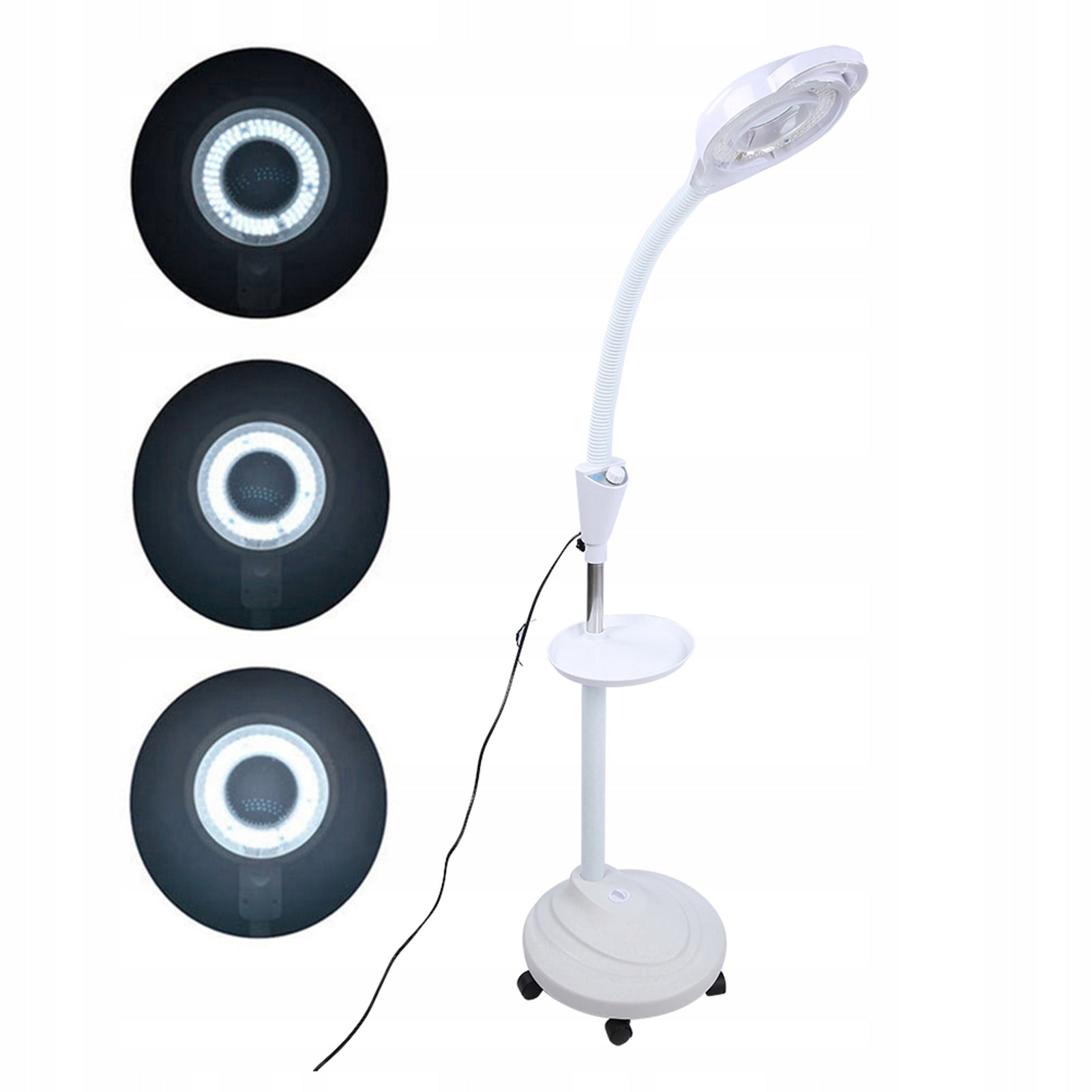 LED LAMP COSMETIC MAGNIFYING MAGNIFIER FOR EYELASHES STANDING 120 LED MAGNIFIER 8X