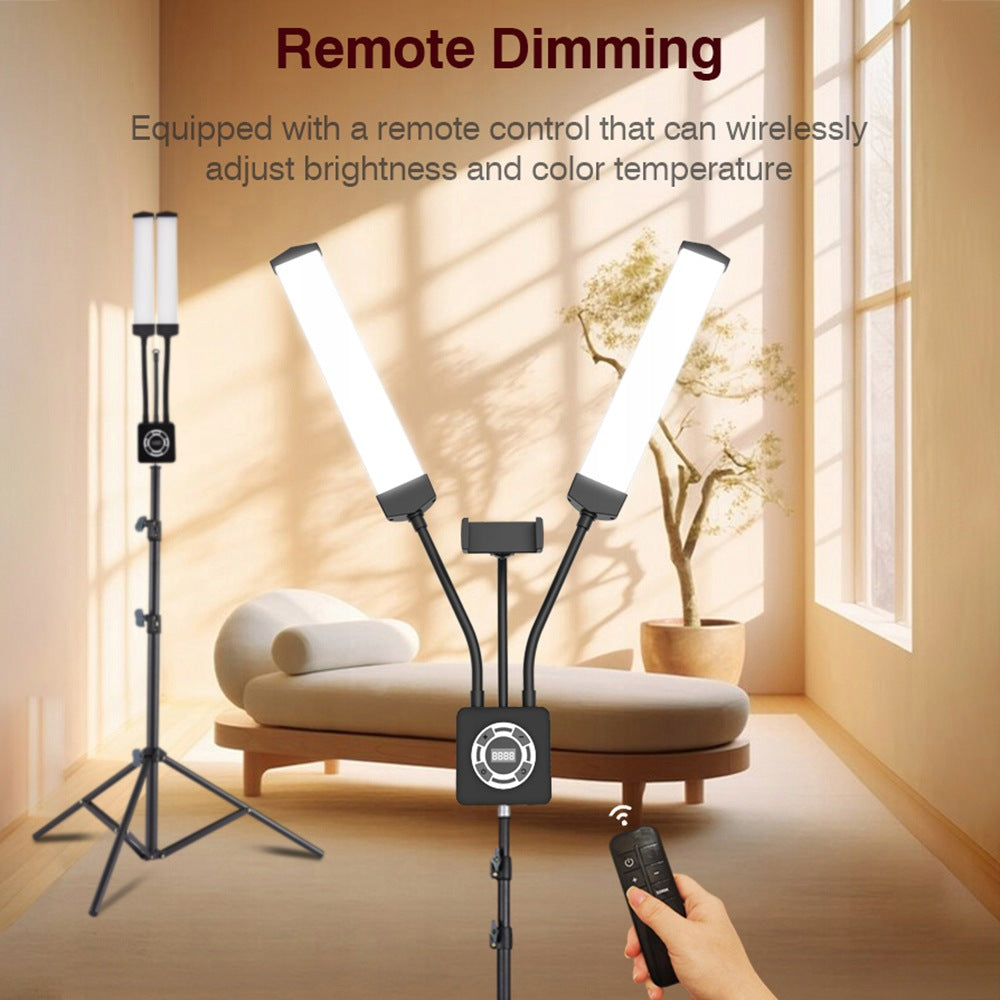 LED LAMP FOR EYELASHES AND MAKEUP, DOUBLE, WITH TRIPOD, 40W - IDEAL FOR PHOTOS Brand no brand