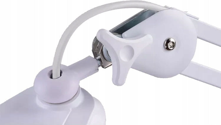 LED LAMP WITH MAGNIFYING GLASS 12 IN 5 DIOPTER DESK COSMETIC MOUNTED LED SMD Packaging status original