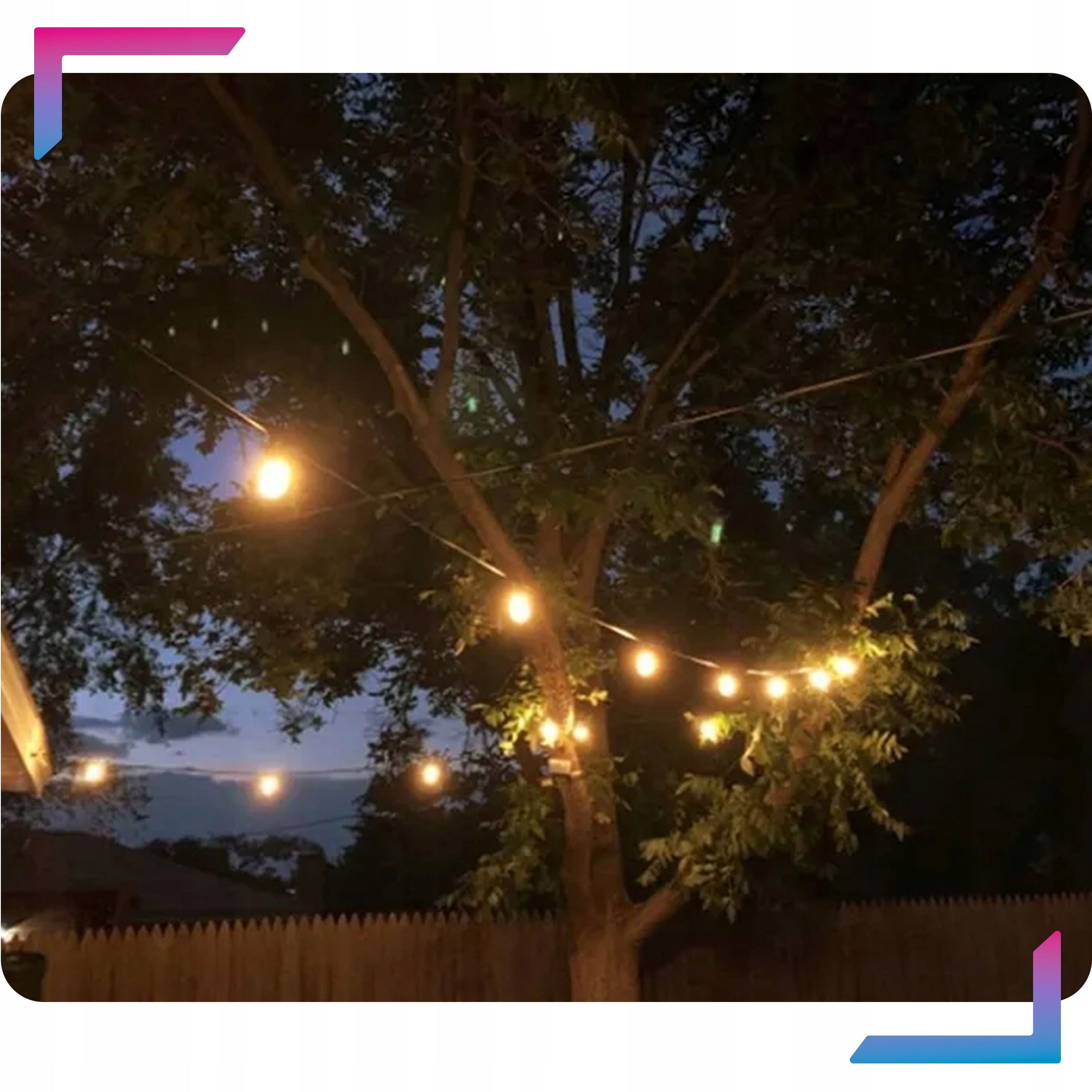 LED LIGHT GARLAND 10m GARDEN BALCONY LIGHTS FOR OUTDOOR GARDEN Brand GALAXIA