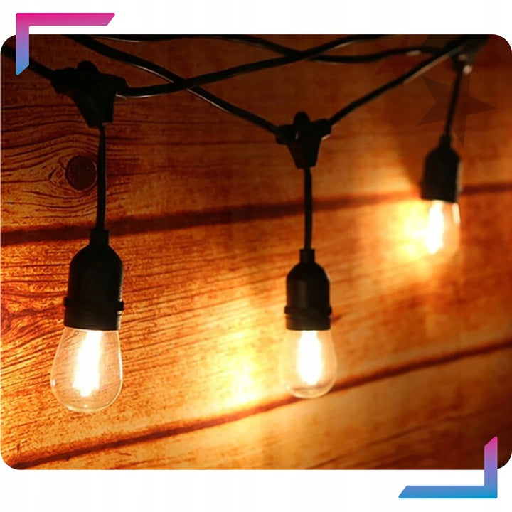 LED LIGHT GARLAND 20m GARDEN BALCONY LIGHTS FOR OUTDOOR GARDEN Brand GALAXIA