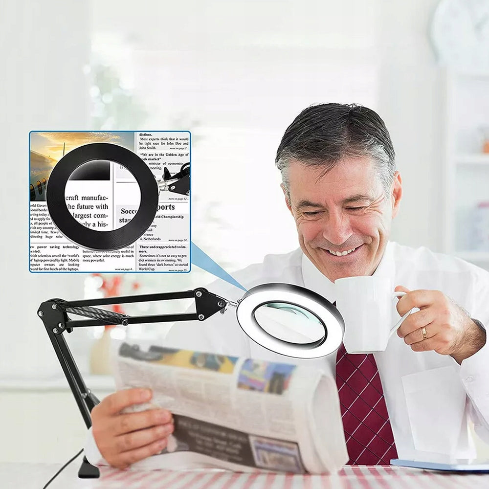 LED MAGNIFIER COSMETIC LAMP 10X DIOPTER GLASS 3000 6500K FOR READING Lighting LED