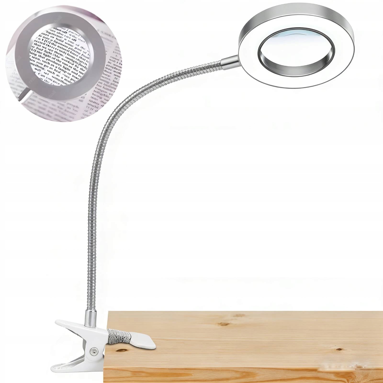 LED MAGNIFIER LAMP FOR DESK SCHOOL COSMETIC COUNTERTOP