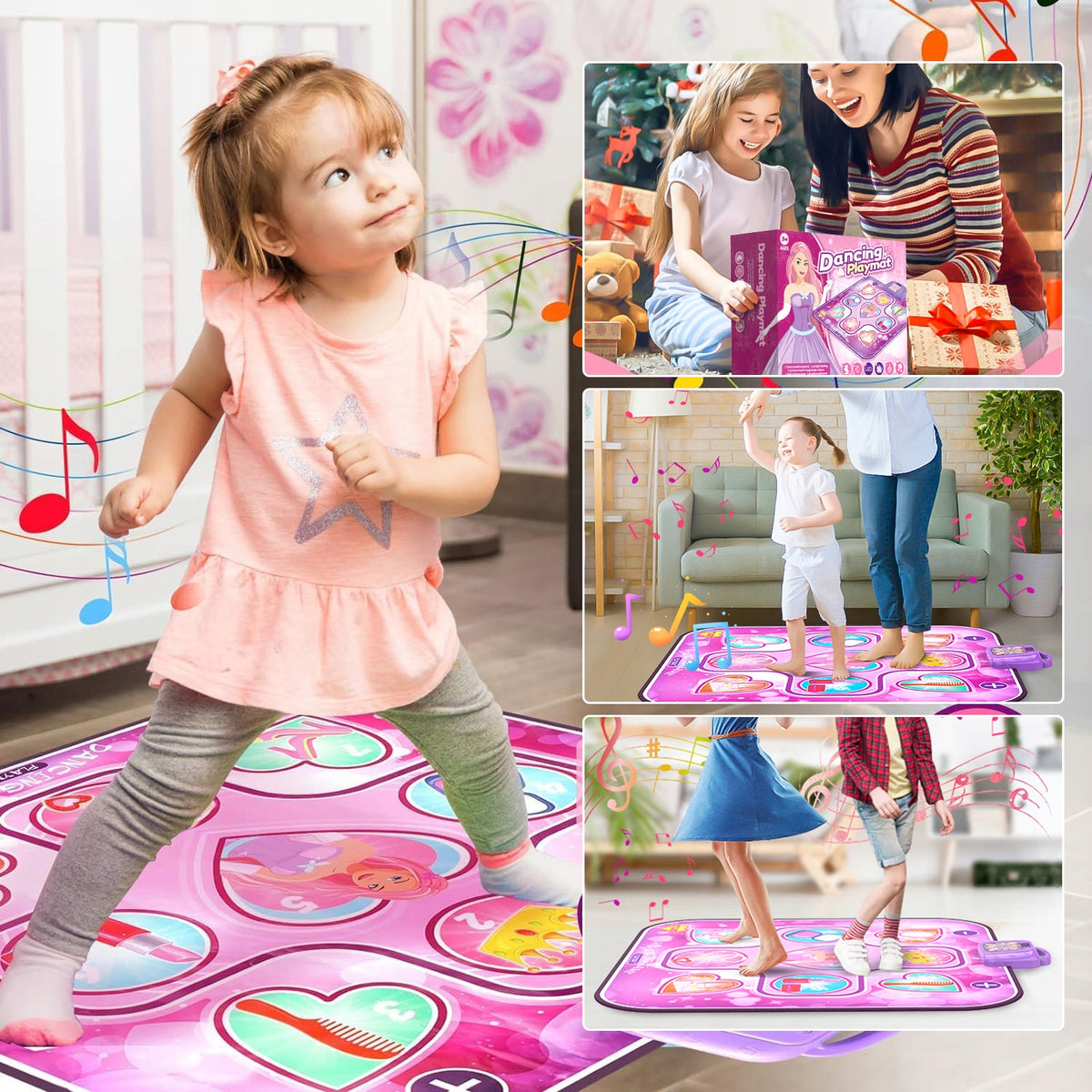 LED MUSIC MAT FOR LEARNING TO DANCE FUN NON-SLIP 6 GAME MODES Brand no brand