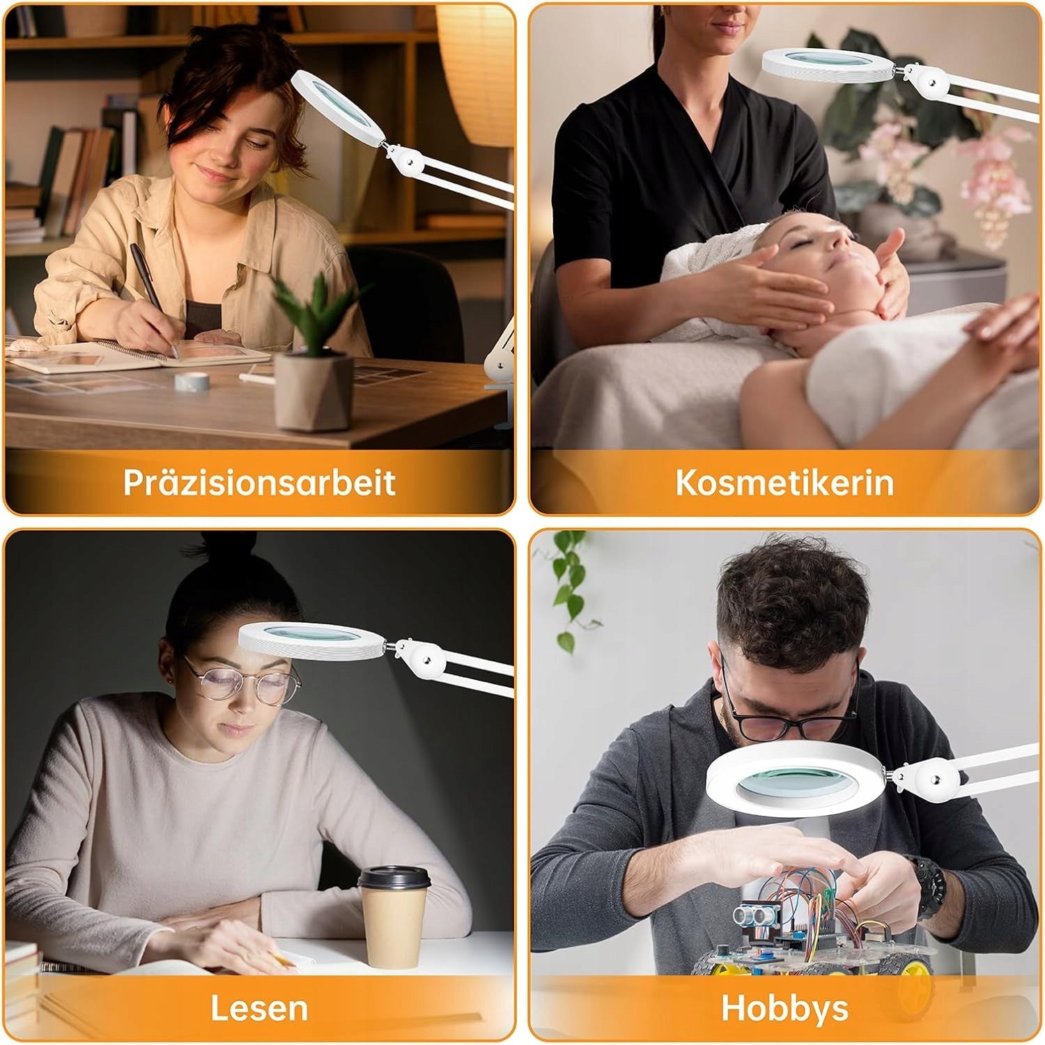 LED Magnifying Cosmetic Lamp 5X Magnification with Dimming Manufacturer code KB9YF