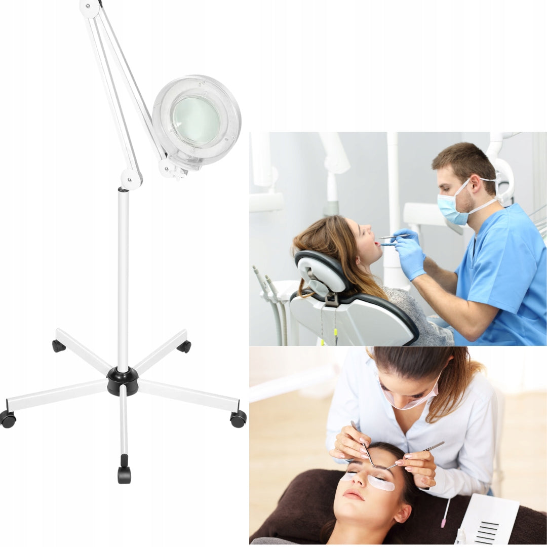 LED Magnifying Lamp Cosmetic Standing Professional Tattoo Cabinet