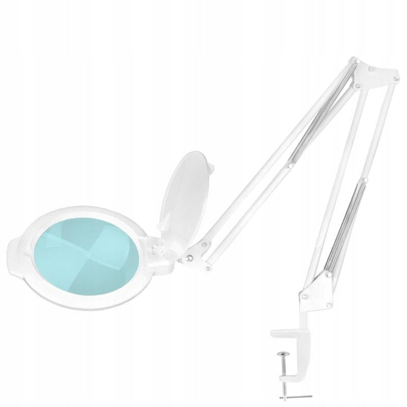 LED Magnifying Lamp Glow Moonlight 6' White for Countertop