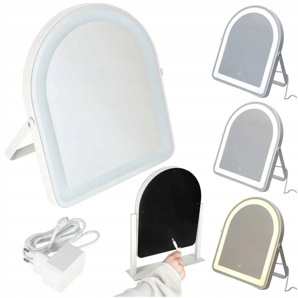 LED Makeup Mirror Backlit Cosmetic Ikonka