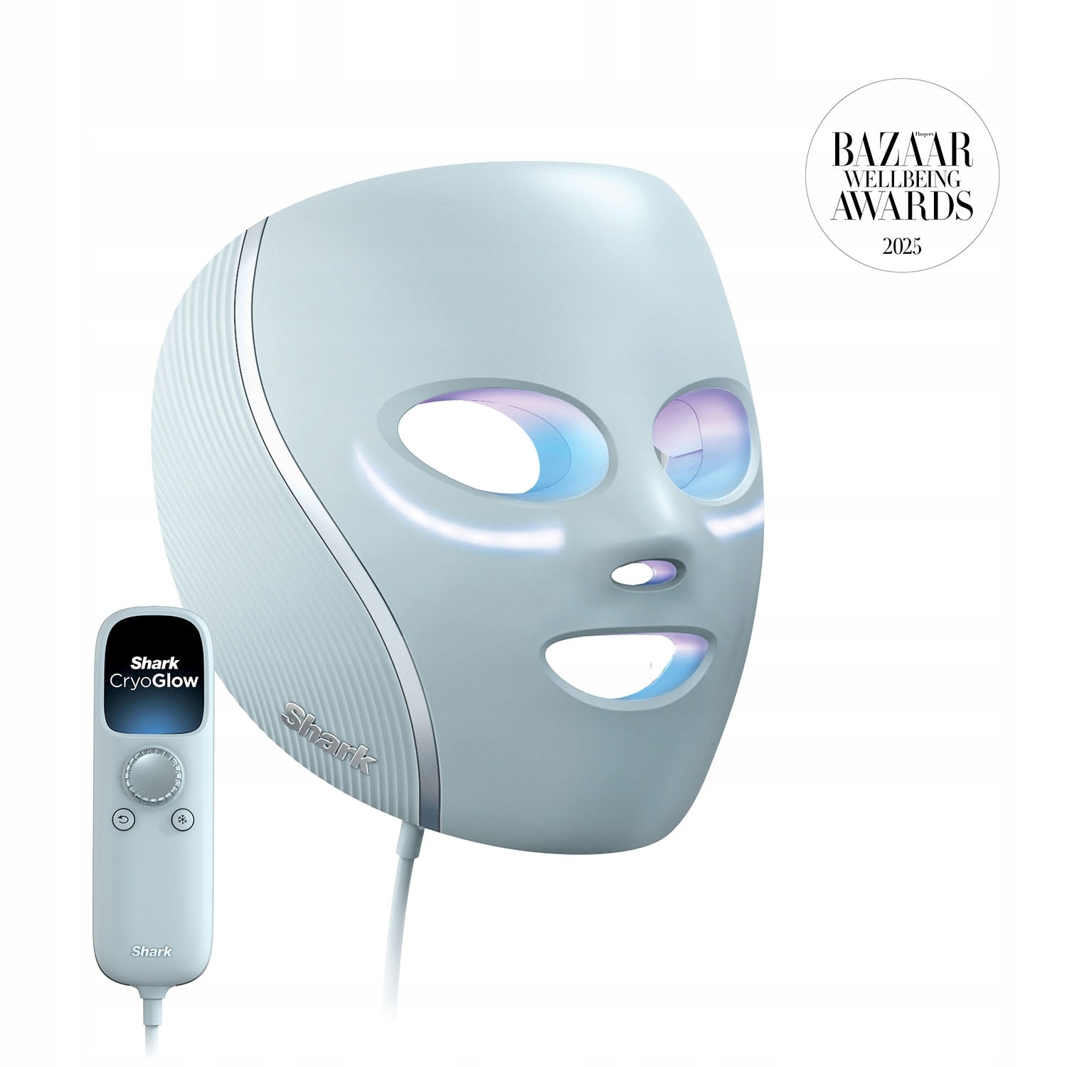 LED Mask Shark Cryo Glow Light Therapy Anti-Wrinkle Blue Packaging status original
