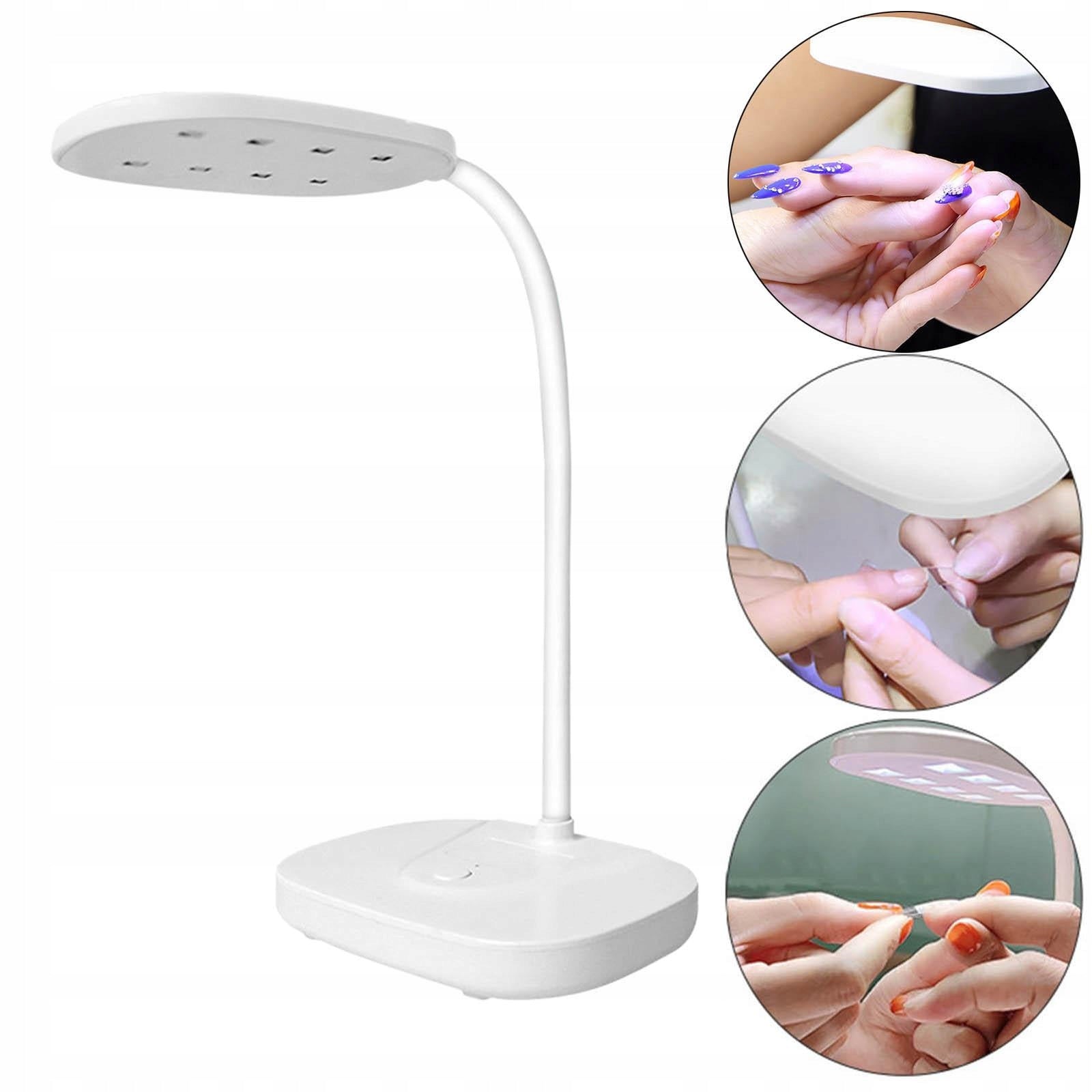 LED Nail Lamp Accessories Manicure Tools Foldable for Gel Rechargeable
