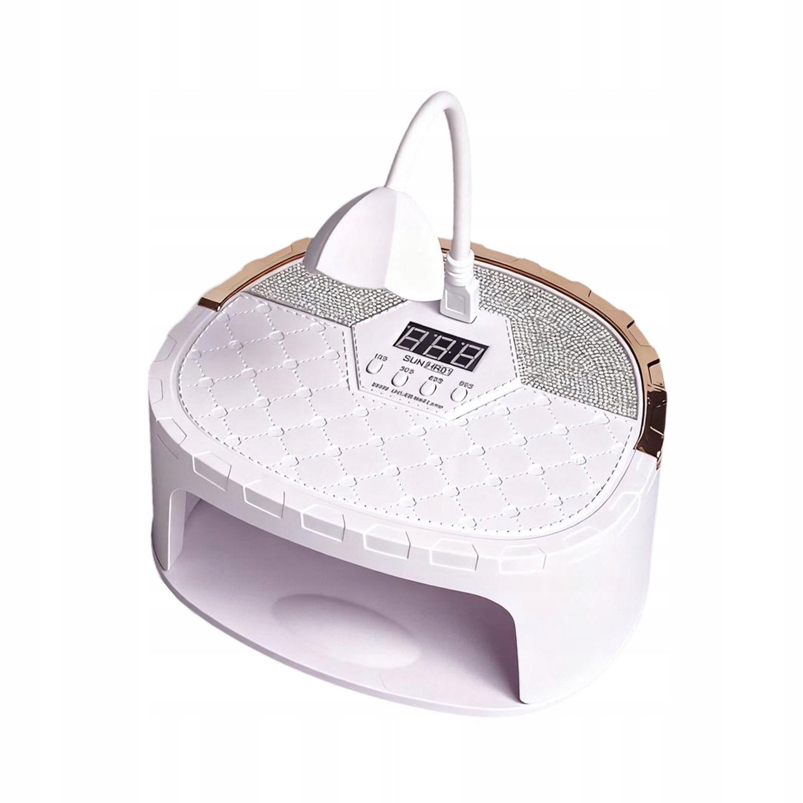 LED Nail Lamp Gel Polish Nail Light 4 timers Removable Base Compact white
