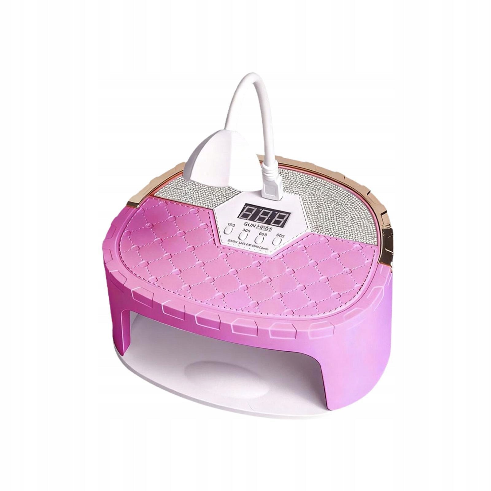 LED Nail Lamp Professional 45 LED Beads Compact Auto Sensing Easy pink