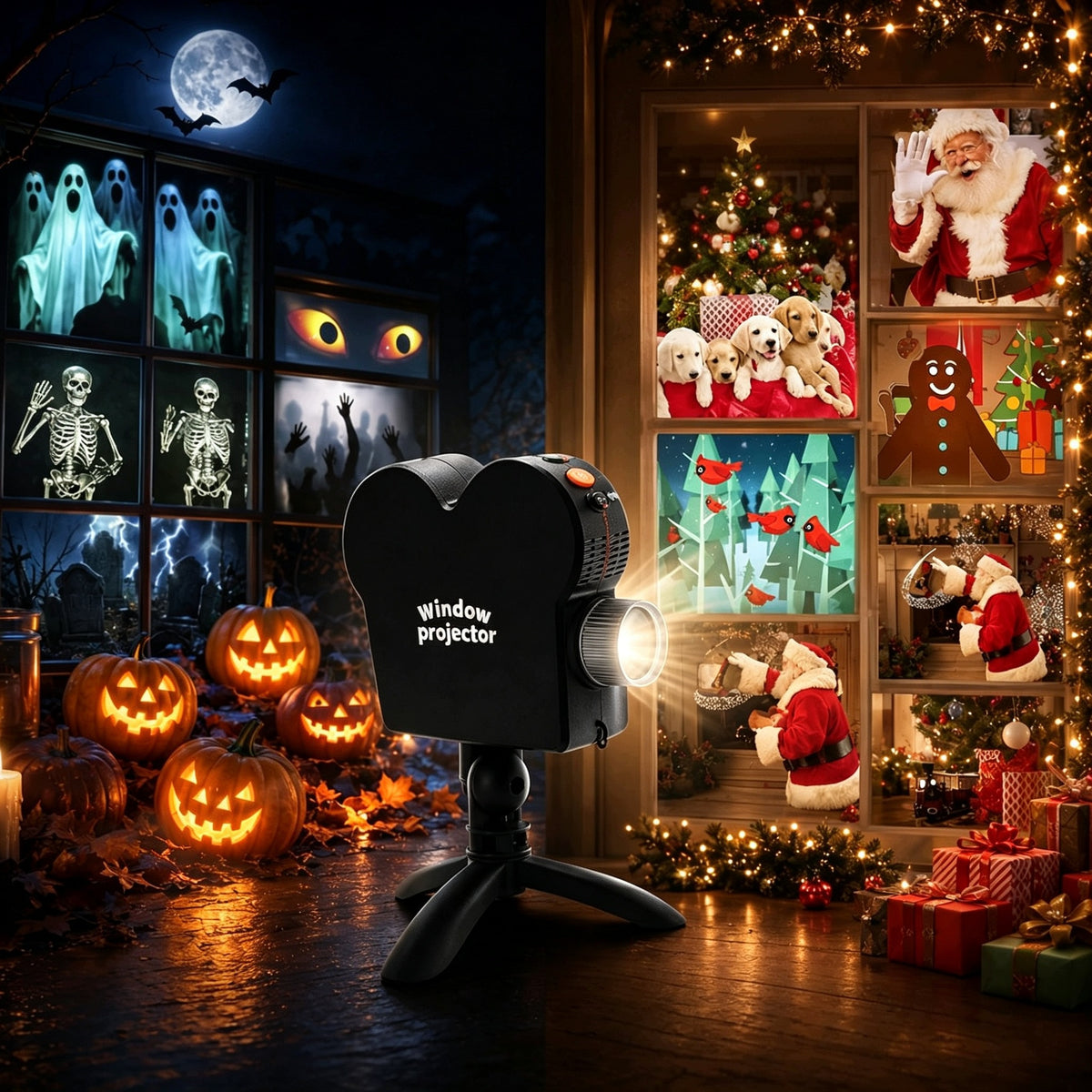 LED PROJECTOR CHRISTMAS HALLOWEEN TERRACE DECORATION LIGHT Packaging status original