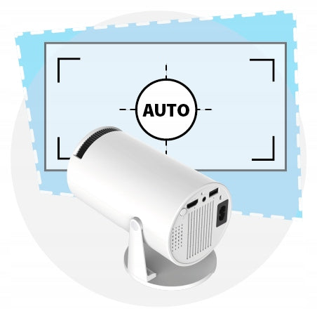 LED PROJECTOR KIANO PORTABLE HD PROJECTOR WITH ANDROID TV FOR TRAVEL WHITE Brand Kiano