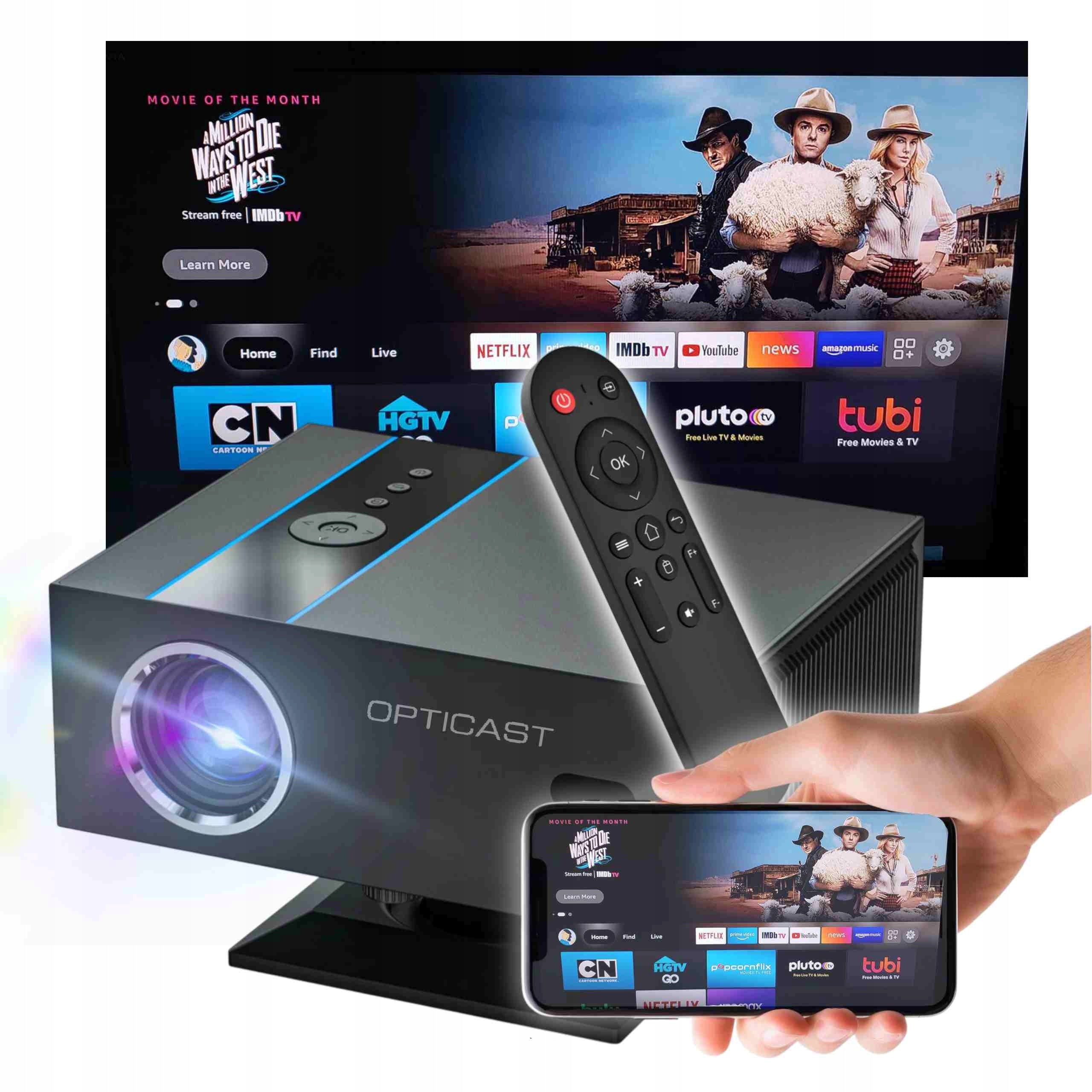 LED PROJECTOR Opticast XnanoX6 FULLHD ULTRA POWERFUL 30000LM 5000ANSI