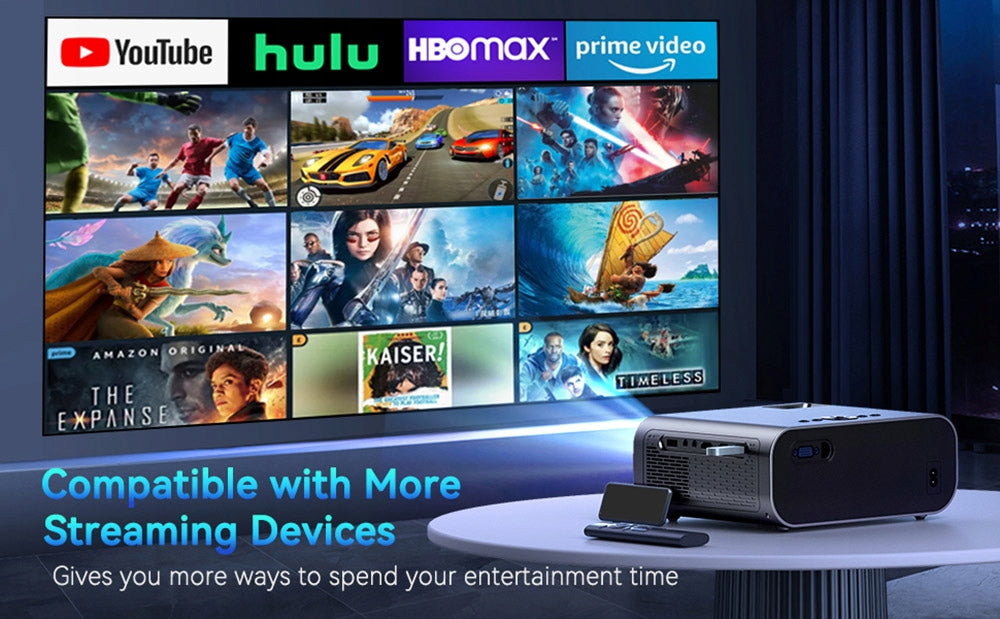 LED PROJECTOR SUREWHEEL E60 PROJECTOR WIFI FULL HD 4K TV 220CALI Model E60