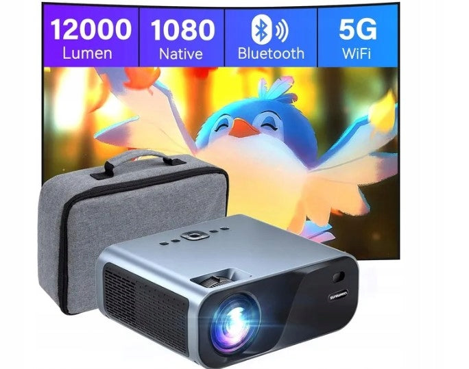 LED PROJECTOR SUREWHEEL E60 PROJECTOR WIFI FULL HD 4K TV 220CALI