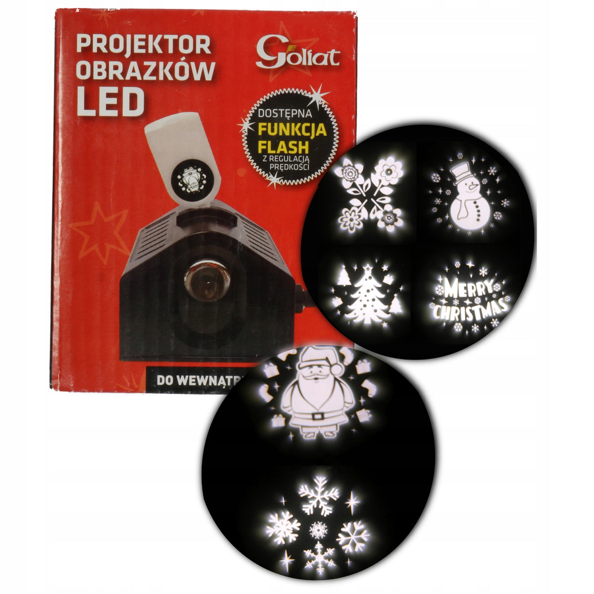 LED Projector 6 Images Christmas Decoration