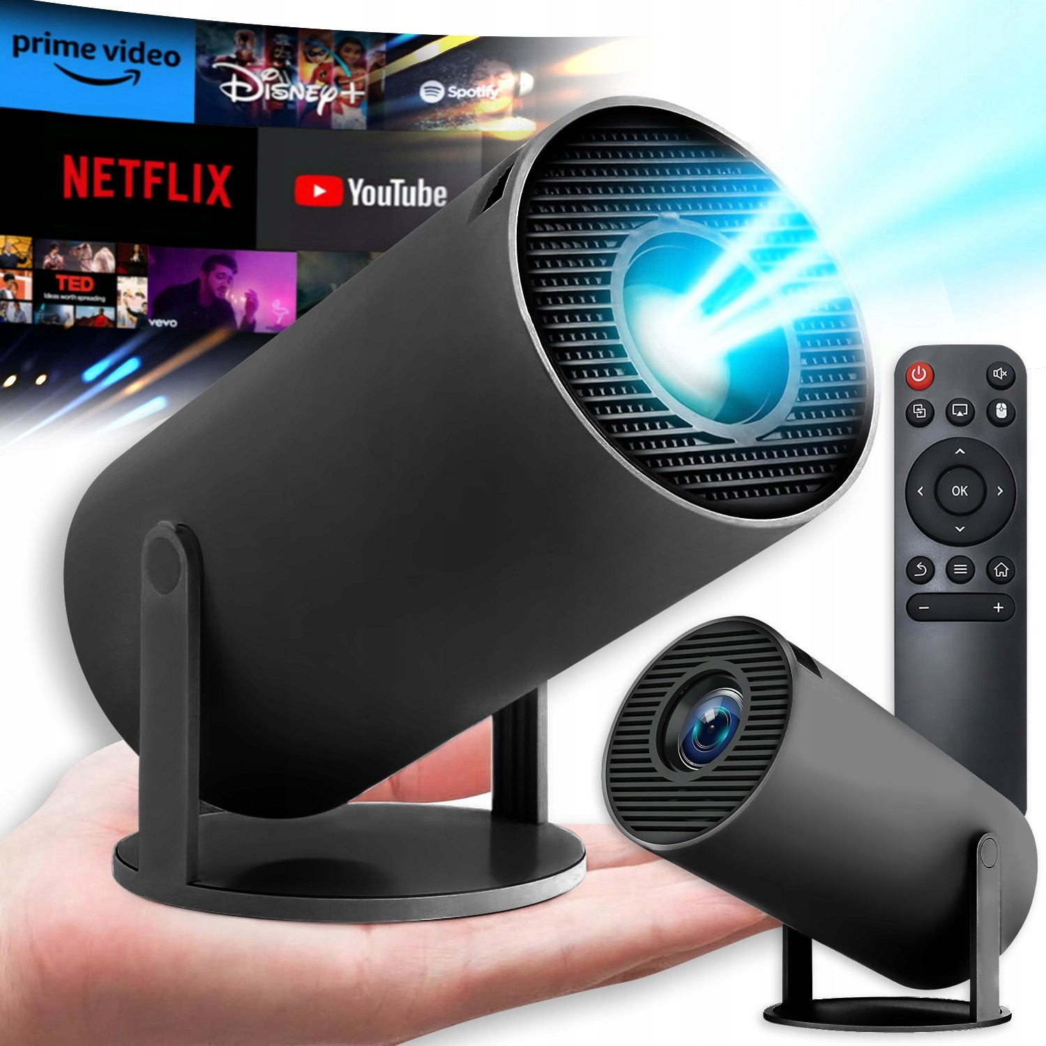 LED Projector PROJECTOR FOR LAPTOP COMPUTER 130 CALI black